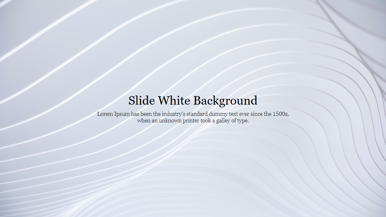 Free - Simple Slide White Background PowerPoint Presentation